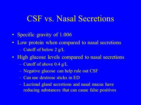 csf vs mucus|CSF vs. Mucus